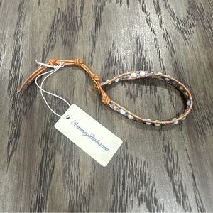 Tommy Bahama Blue Lace Agate Mix String Beaded Bracelet NWT